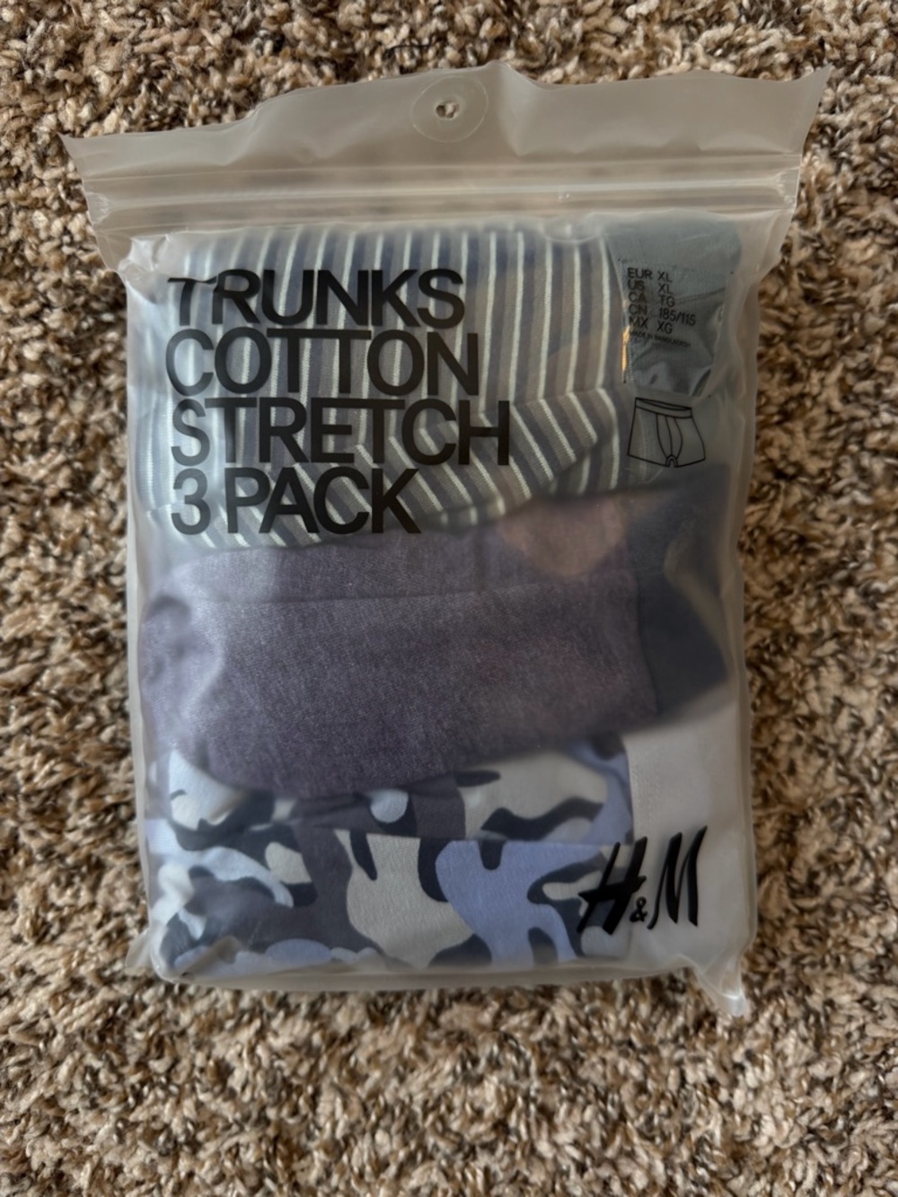 H&M Boxer-Trunks Cotton Stretch 3 Pack